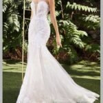 vestido de novia sirena sin tirantes