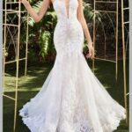 vestido de novia sirena sin tirantes