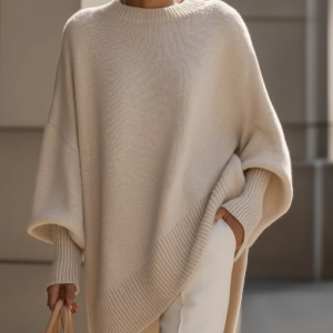 Oversized Knit Poncho Sweater