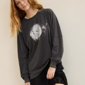 Aerie Cozy Long Sleeve Oversized Boyfriend T-Shirt