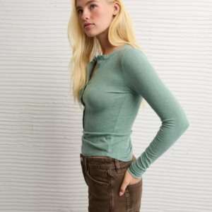 AE Long Sleeve Henley T-Shirt