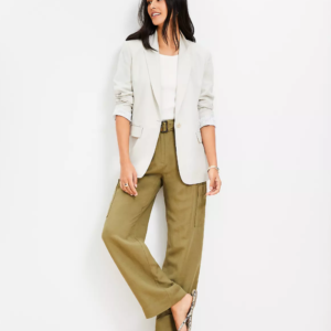 Oversized Linen Blend Modern Blazer